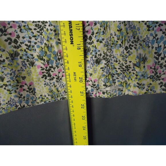 J. Jill Live In Chino Skirt Womens Size 12 Multicolor Ditzy Floral Stretch - Picture 6 of 7
